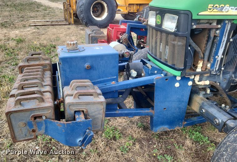 image for item DQ3807 2003 John Deere 5220 tractor with Brouwer sod harvester