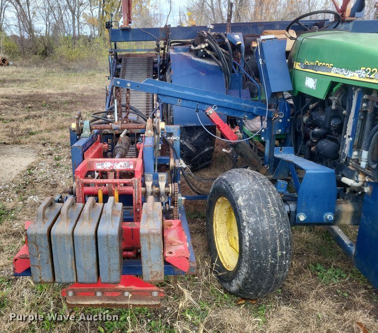 image for item DQ3807 2003 John Deere 5220 tractor with Brouwer sod harvester