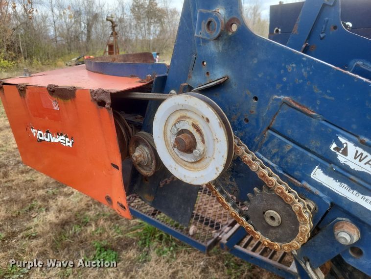 image for item DQ3807 2003 John Deere 5220 tractor with Brouwer sod harvester