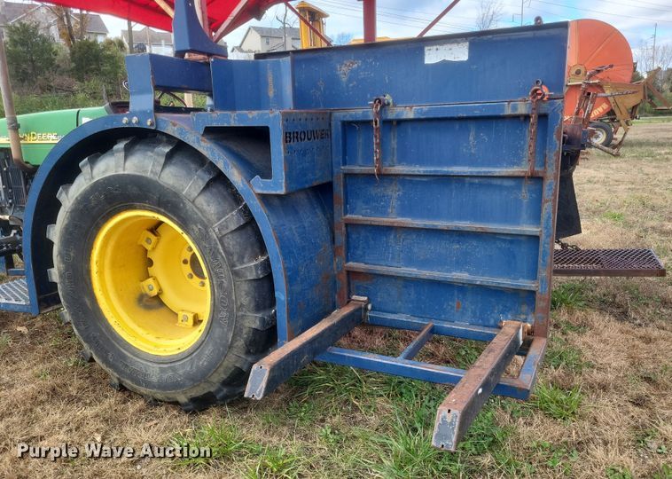 image for item DQ3807 2003 John Deere 5220 tractor with Brouwer sod harvester