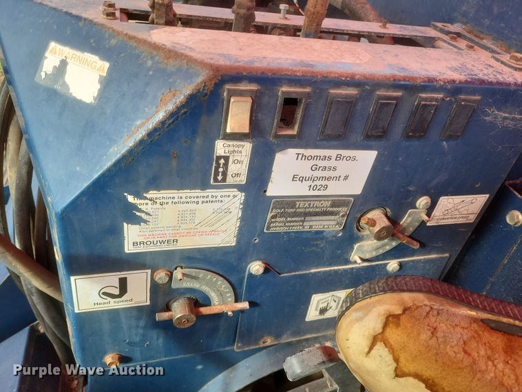 image for item DQ3807 2003 John Deere 5220 tractor with Brouwer sod harvester