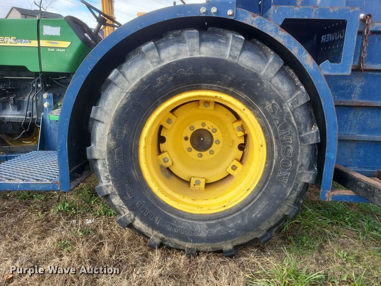 image for item DQ3807 2003 John Deere 5220 tractor with Brouwer sod harvester