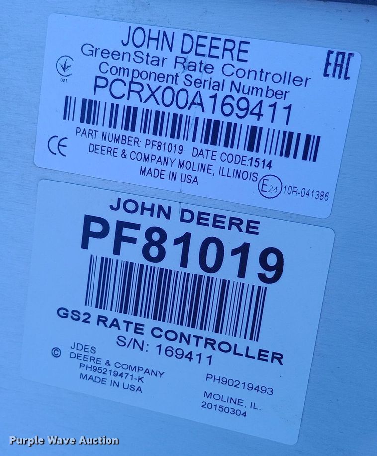 image for item DW0932 John Deere GreenStar NH3 rate controller