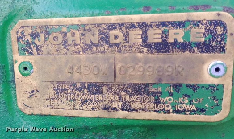 image for item DW0964 1974 John Deere 4430 tractor