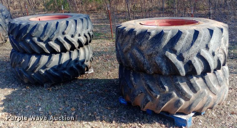 image for item DW0981 (4) Titan Hi-Traction Lug tires and wheels
