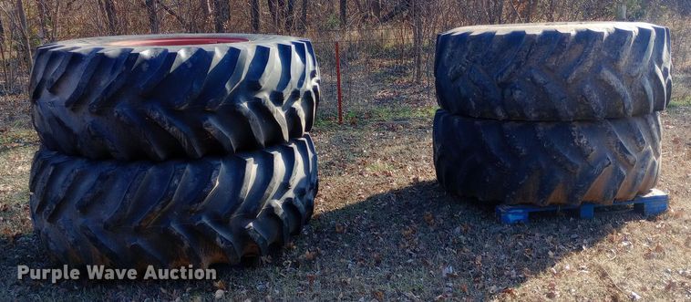 image for item DW0981 (4) Titan Hi-Traction Lug tires and wheels