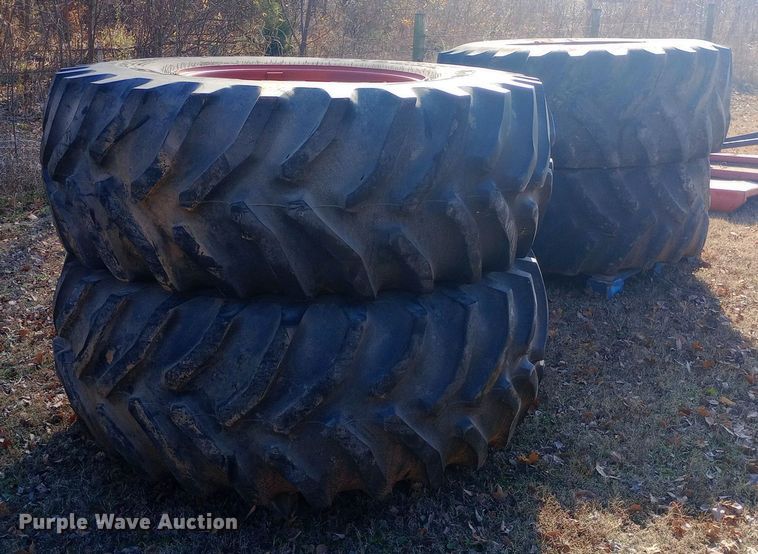 image for item DW0981 (4) Titan Hi-Traction Lug tires and wheels