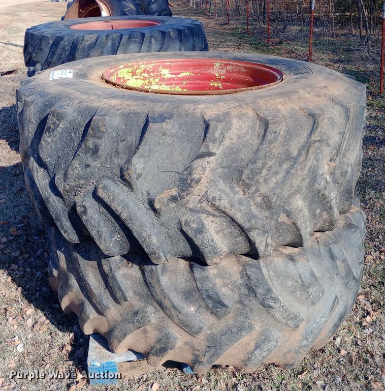 image for item DW0981 (4) Titan Hi-Traction Lug tires and wheels