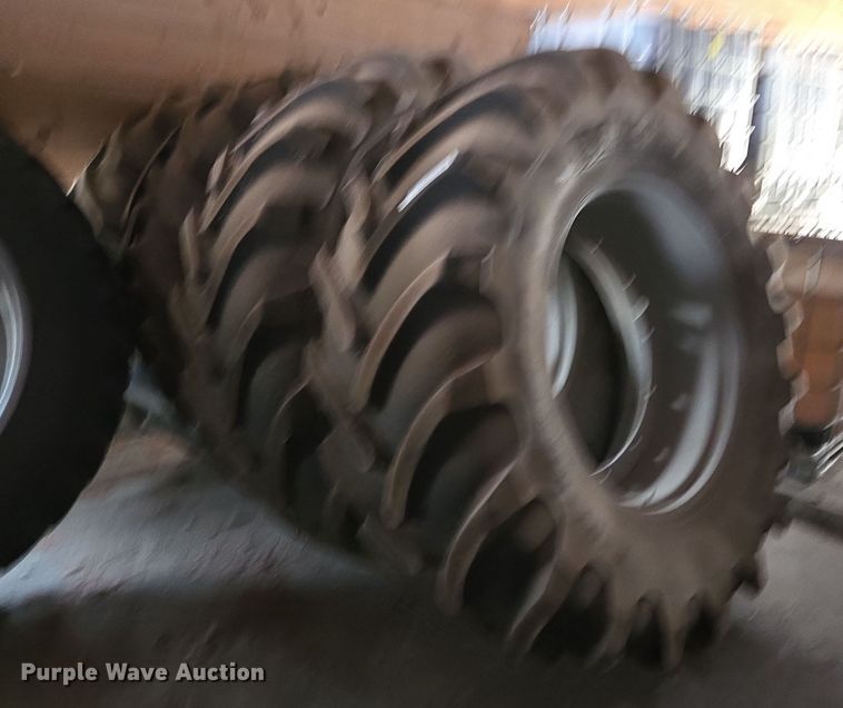 image for item DX1611 (4) Michelin 620/70R38 tires and wheels