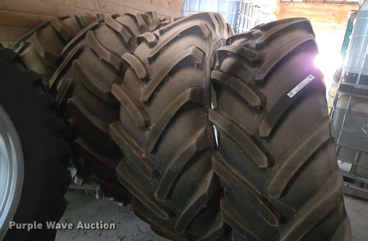 image for item DX1611 (4) Michelin 620/70R38 tires and wheels