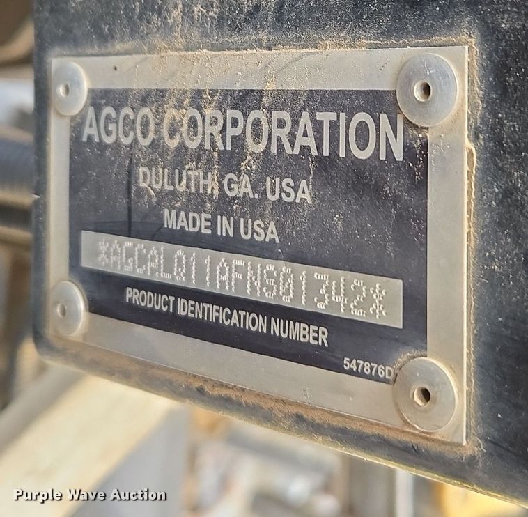 image for item EE7949 2015 Agco Rogator RG1100B sprayer