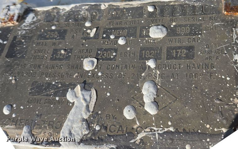 image for item EE7961 NH3 tank trailer