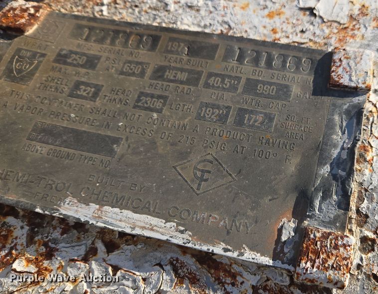 image for item EE7962 Vistron NH3 tank trailer