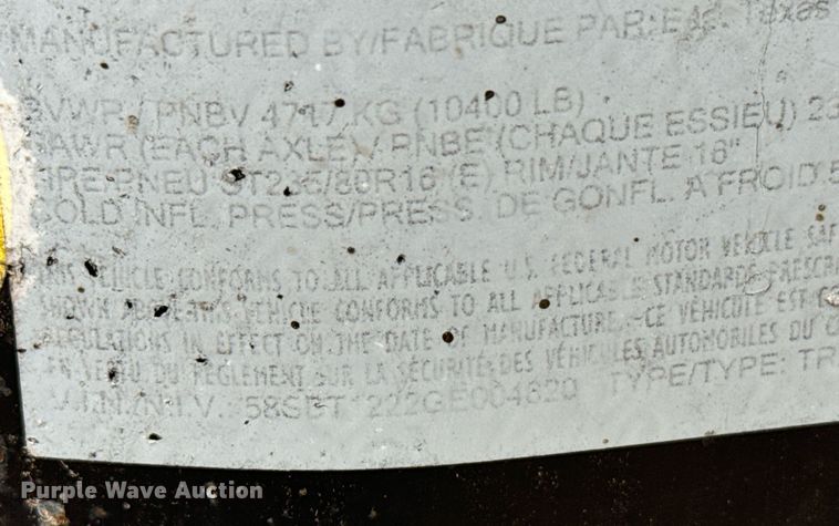 image for item EG9981 East Texas fuel trailer