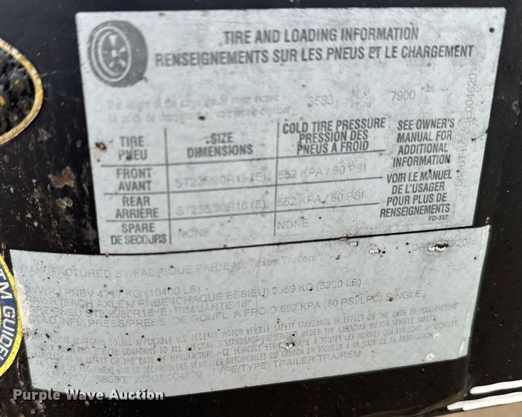 image for item EG9981 East Texas fuel trailer