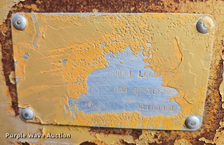 image for item EI8634 1973 Fiat Allis 645 Series B wheel loader