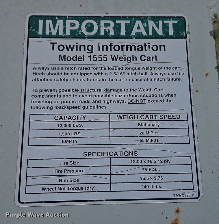 image for item EI8635 Parker 1555 seed tender