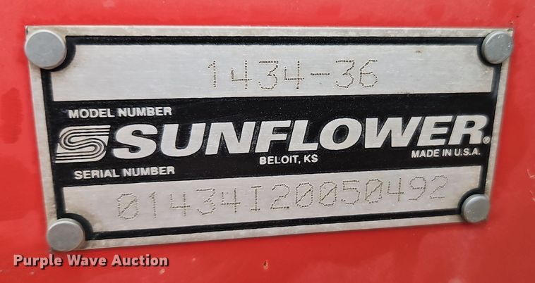 image for item EI8685 Sunflower 1434-36 double off-set disk