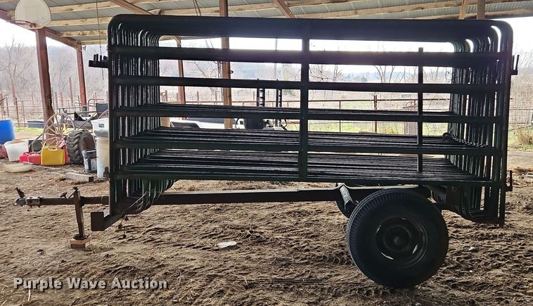 image for item EI8717 Livestock panel trailer