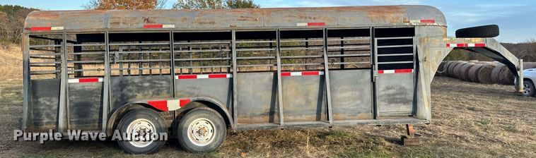 image for item EJ5224 Shop built  Livestock trailer