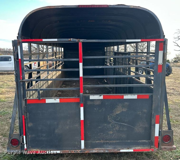 image for item EJ5224 Shop built  Livestock trailer