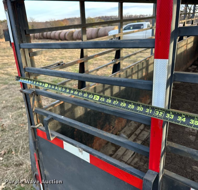image for item EJ5224 Shop built  Livestock trailer