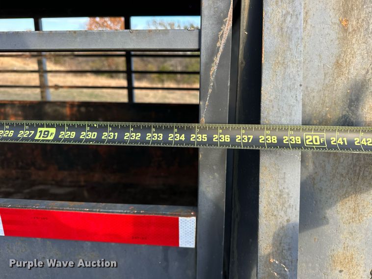 image for item EJ5224 Shop built  Livestock trailer