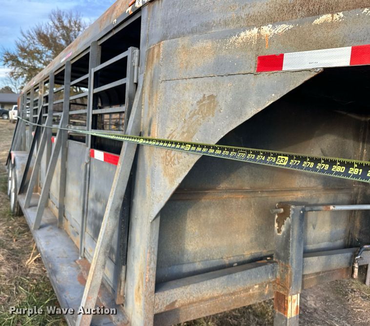 image for item EJ5224 Shop built  Livestock trailer
