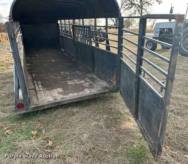 image for item EJ5224 Shop built  Livestock trailer