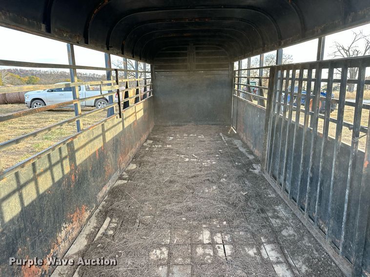 image for item EJ5224 Shop built  Livestock trailer