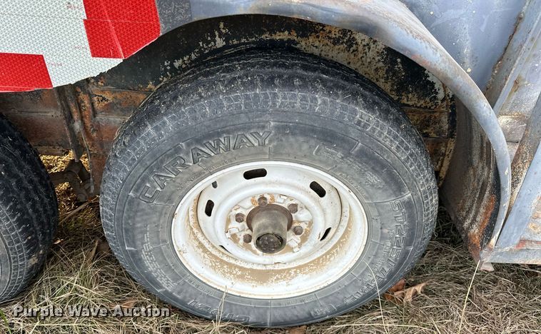 image for item EJ5224 Shop built  Livestock trailer