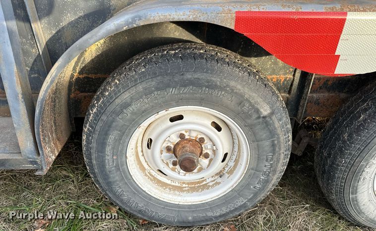 image for item EJ5224 Shop built  Livestock trailer