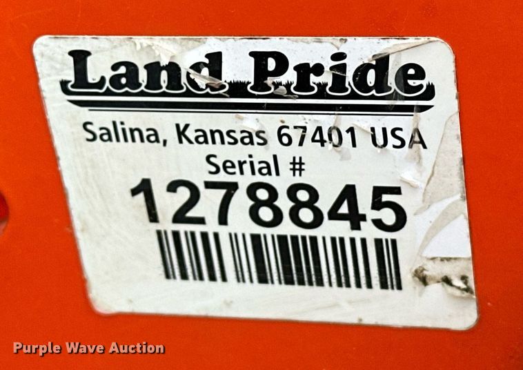 image for item EJ5242 Land Pride RTR0550  rotary tiller