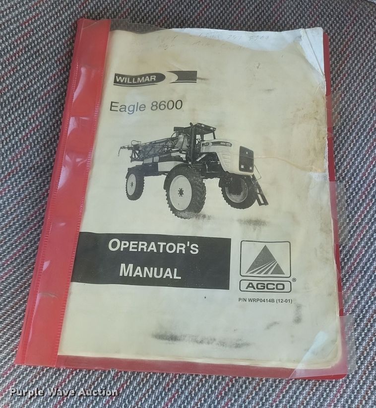 image for item EJ8119 2001 Willmar Eagle 8600 sprayer