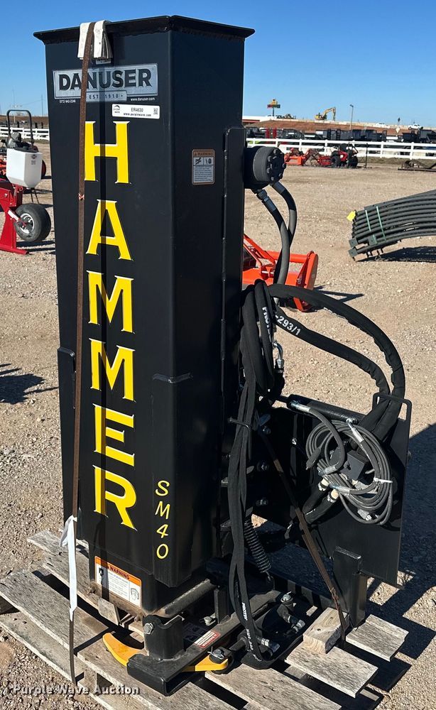 image for item ER4630 Danuser SM40 skid steer post driver