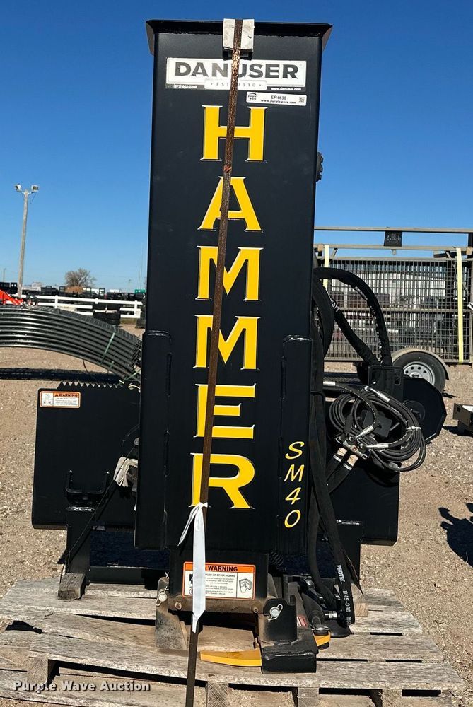 image for item ER4630 Danuser SM40 skid steer post driver