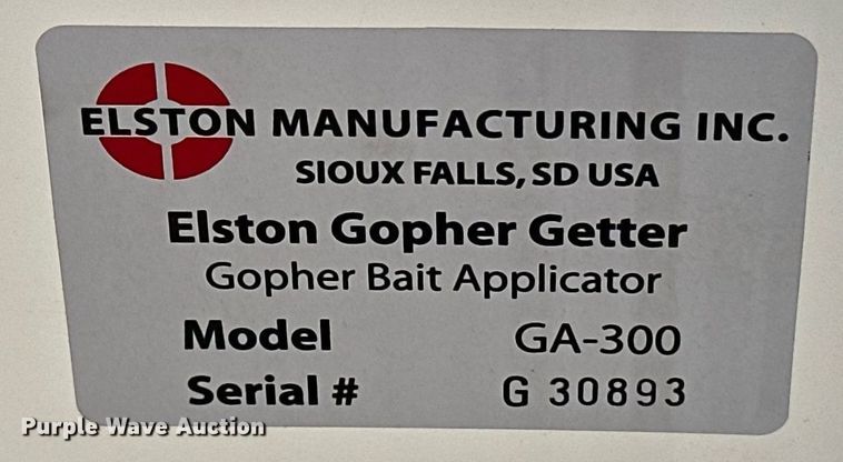 image for item ER4662 Elston GA-300 Gopher Getter applicator