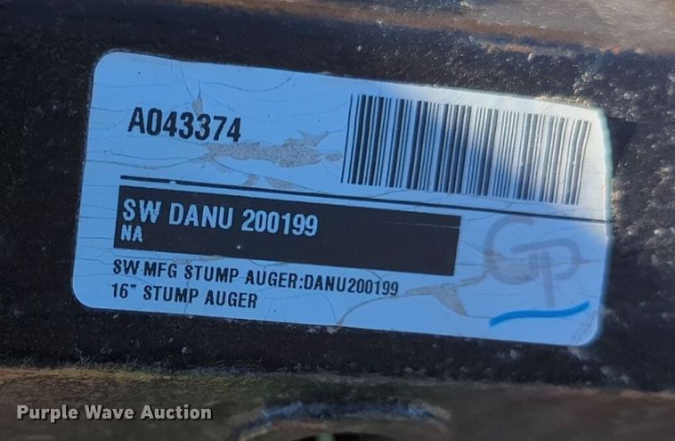 image for item ER4666 Danuser 200199 stump auger bit