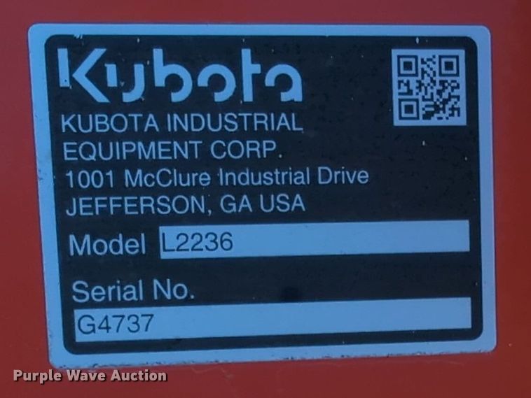 image for item ER4667 Kubota L2236 72