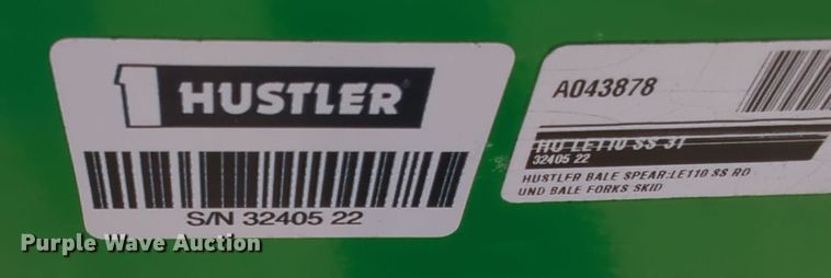 image for item ER4671 Hustler LiftMax LE110 skid steer bale spear