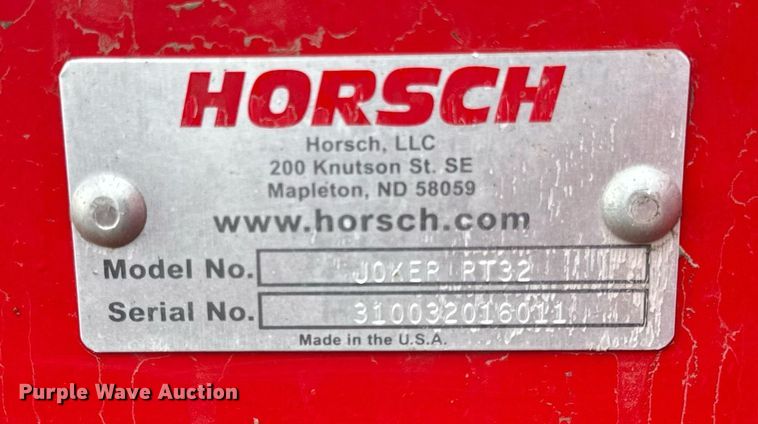 image for item OG9736 Horsch Joker RT32 tandem disk