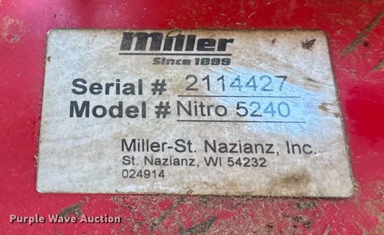 image for item OG9762 2014 Miller Nitro 5240 sprayer