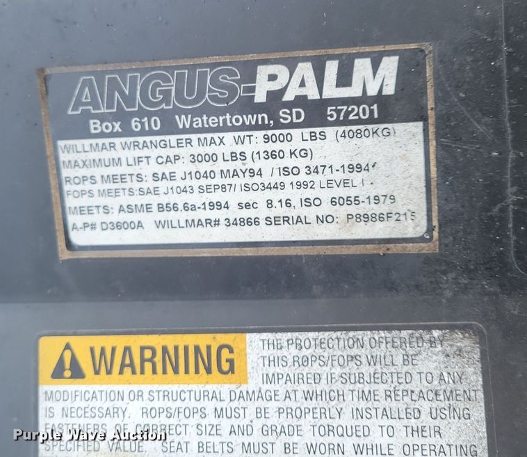 image for item OH9450 2000 Willmar Wrangler 4500 wheel loader