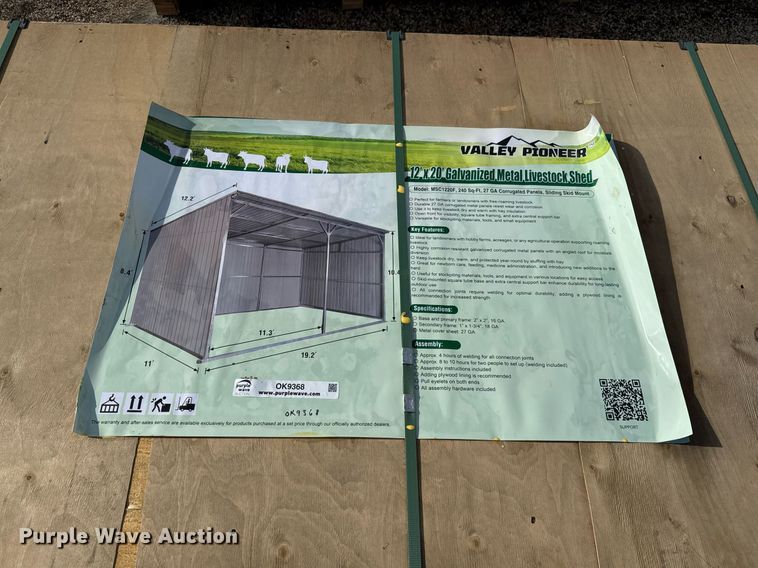 image for item OK9368 Valley Pioneer MSC1220F livestock shed