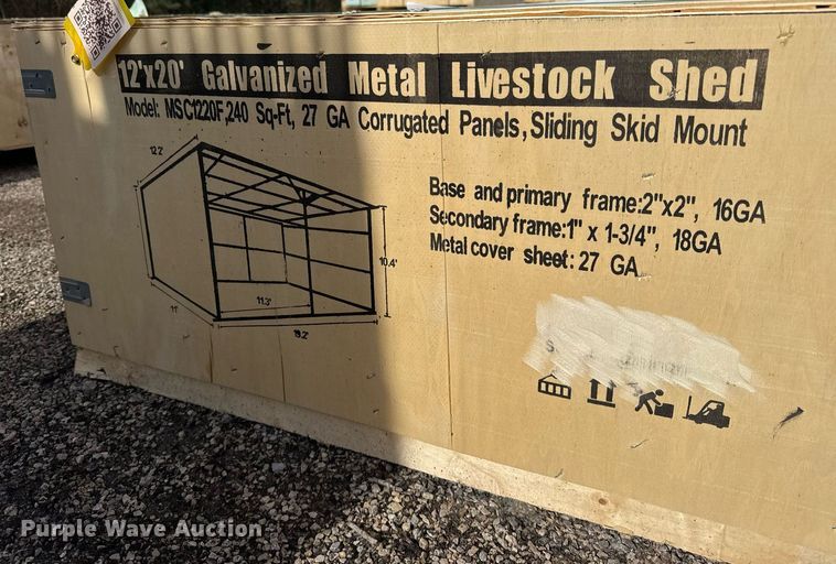 image for item OK9369 Valley Pioneer MSC1220F livestock shed