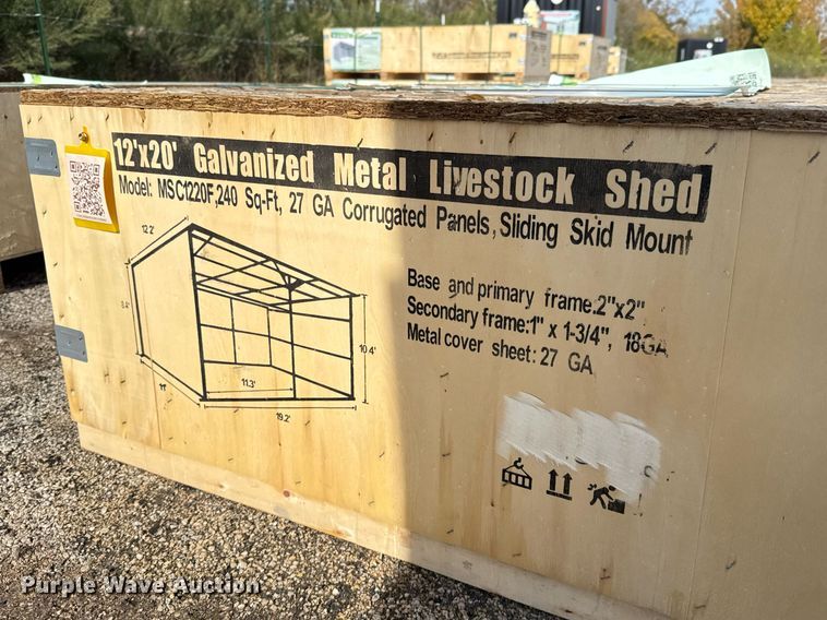 image for item OK9370 Valley Pioneer MSC1220F livestock shed