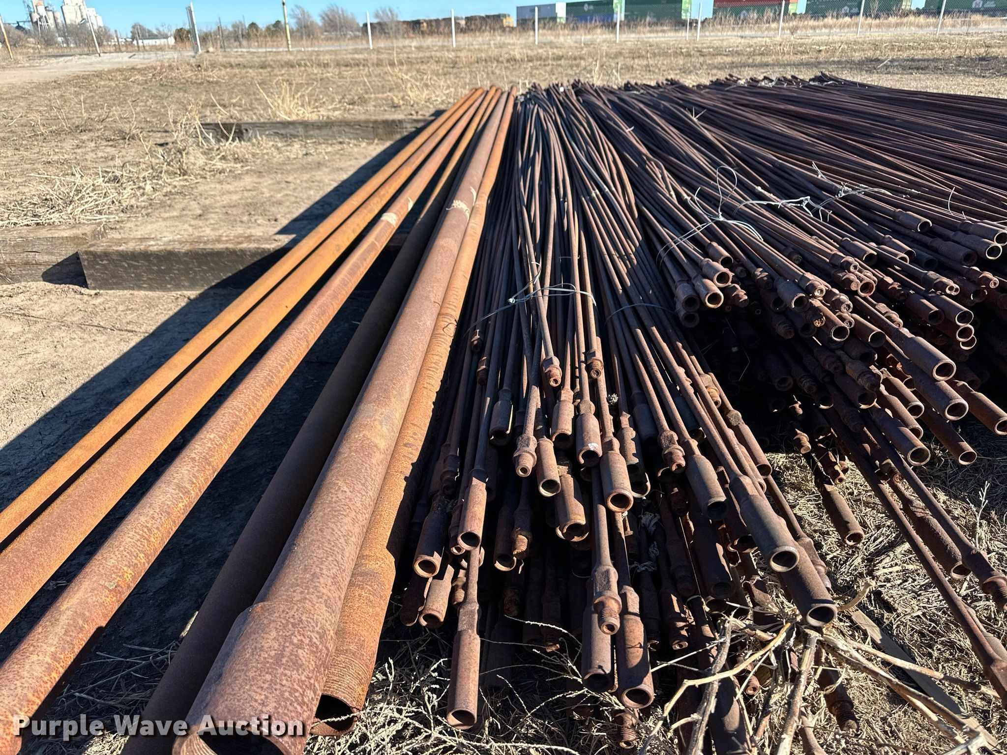 (100) joints of 24'L sucker rods in Plains, KS | Item ER8464 sold ...