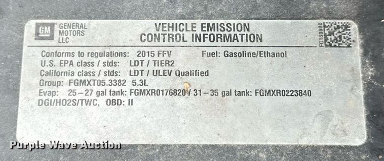 image for item DF8448 2015 Chevrolet Silverado 1500 Crew Cab pickup truck