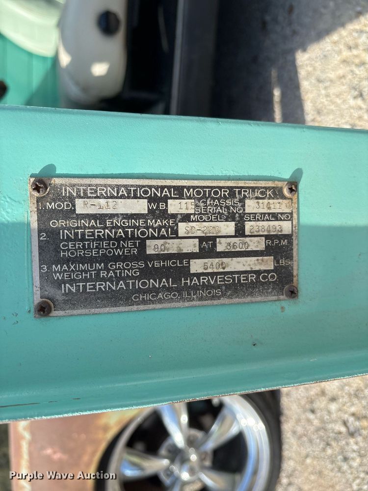 image for item DM1889 1954 International R-110 Series pickup truck