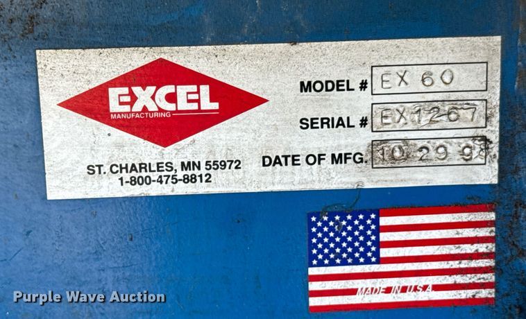 image for item DO0005 1998 Excel EX60 horizontal closed door baler